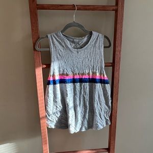 NWT Peloton Holiday Stripes Muscle Tank size XL